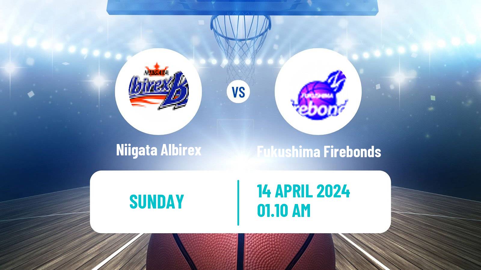 Basketball Japan B2 League Basketball Niigata Albirex - Fukushima Firebonds