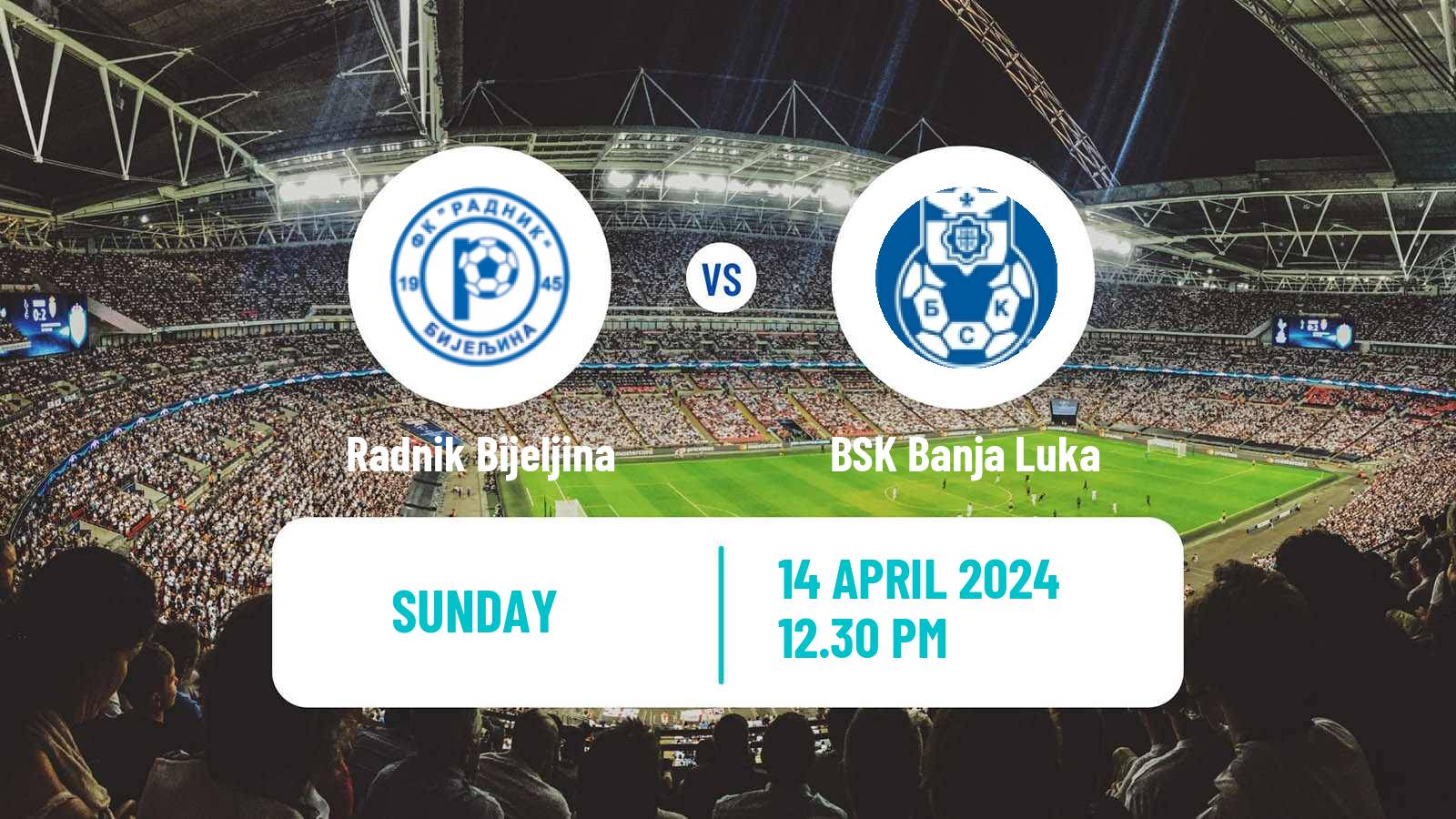 Soccer Bosnian Prva Liga RS Radnik Bijeljina - BSK Banja Luka