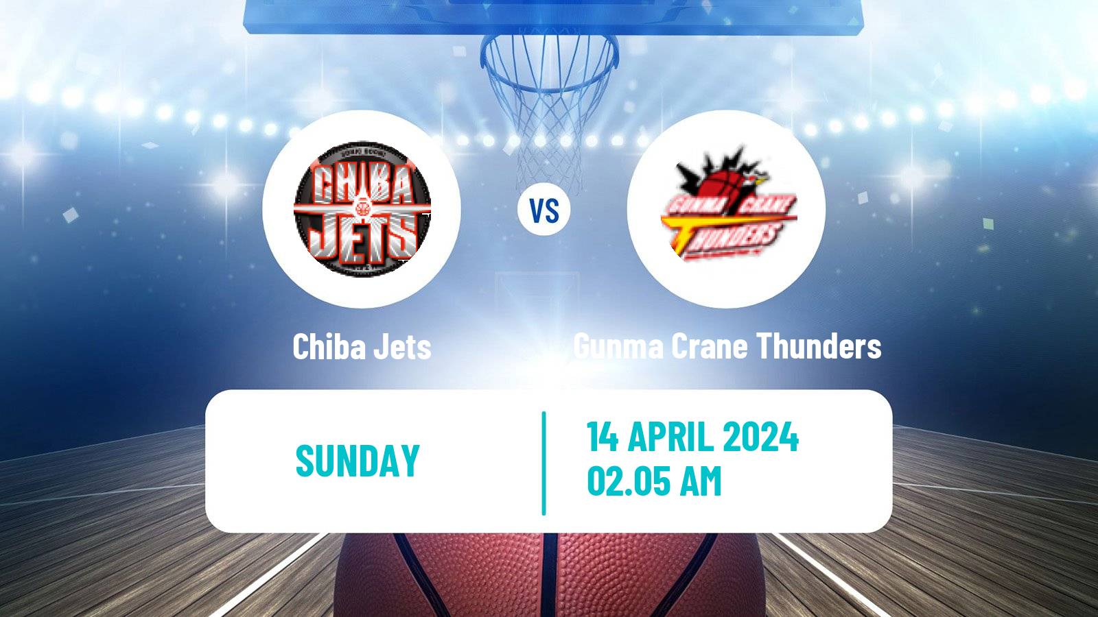 Basketball BJ League Chiba Jets - Gunma Crane Thunders