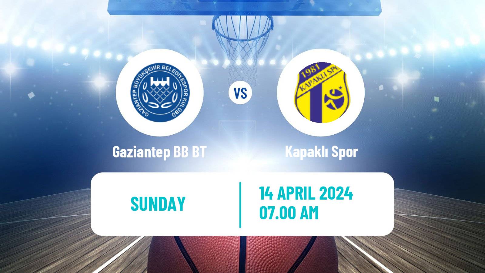 Basketball Turkish TBL Gaziantep BB BT - Kapaklı Spor