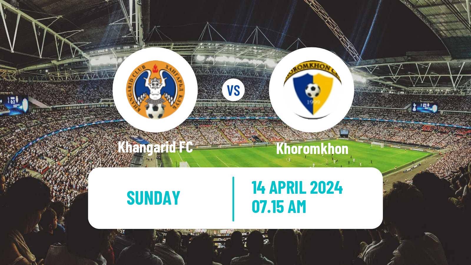Soccer Mongolian Premier League Khangarid - Khoromkhon