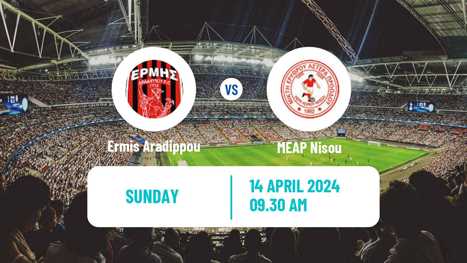 Soccer Cypriot Division 2 Ermis Aradippou - MEAP Nisou
