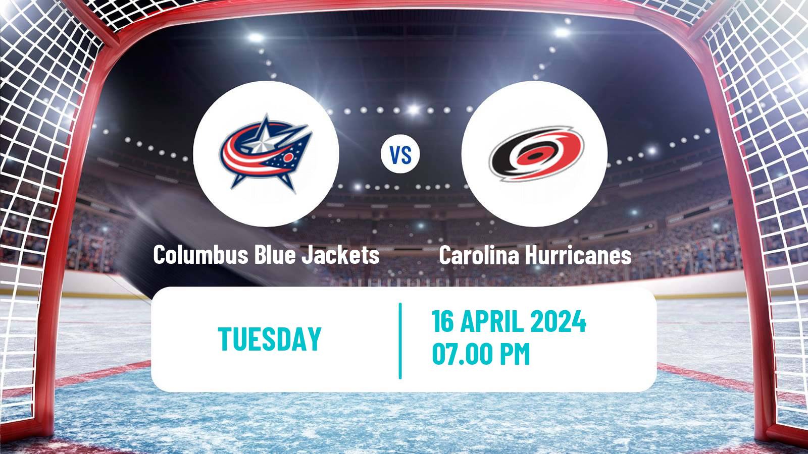 Hockey NHL Columbus Blue Jackets - Carolina Hurricanes