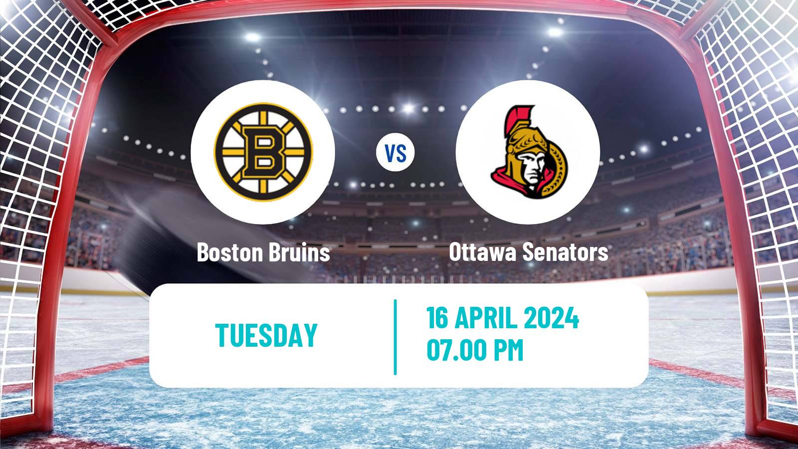 Hockey NHL Boston Bruins - Ottawa Senators