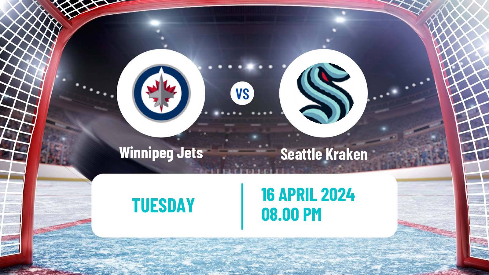 Hockey NHL Winnipeg Jets - Seattle Kraken