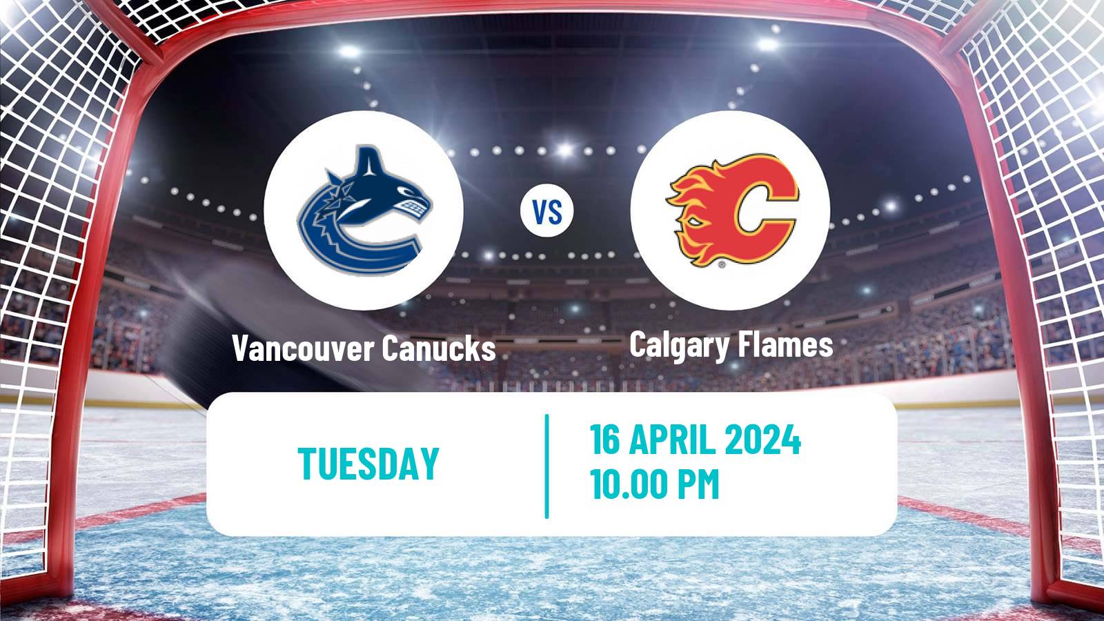 Hockey NHL Vancouver Canucks - Calgary Flames