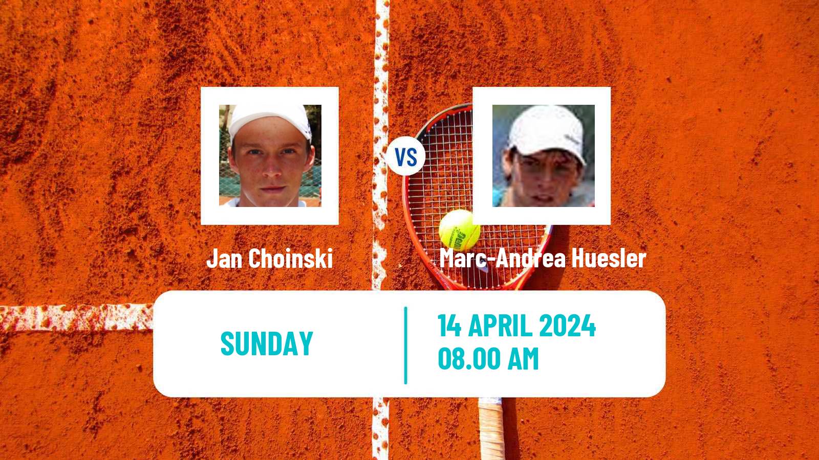 Tennis ATP Munich Jan Choinski - Marc-Andrea Huesler