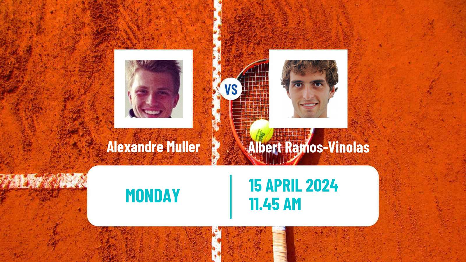 Tennis ATP Barcelona Alexandre Muller - Albert Ramos-Vinolas