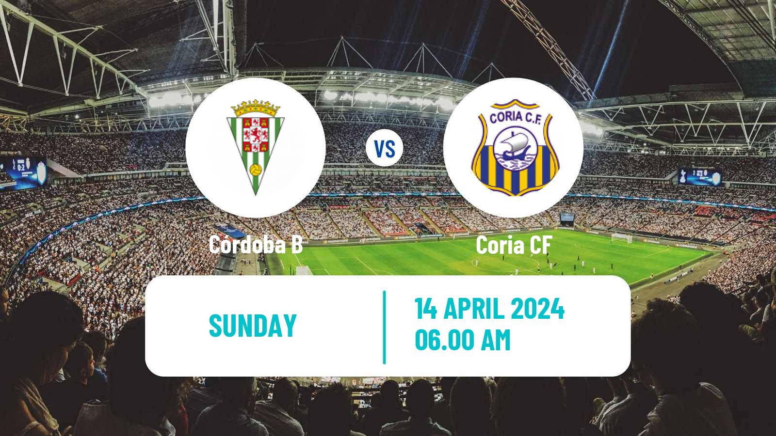Soccer Spanish Tercera RFEF - Group 10 Córdoba B - Coria CF