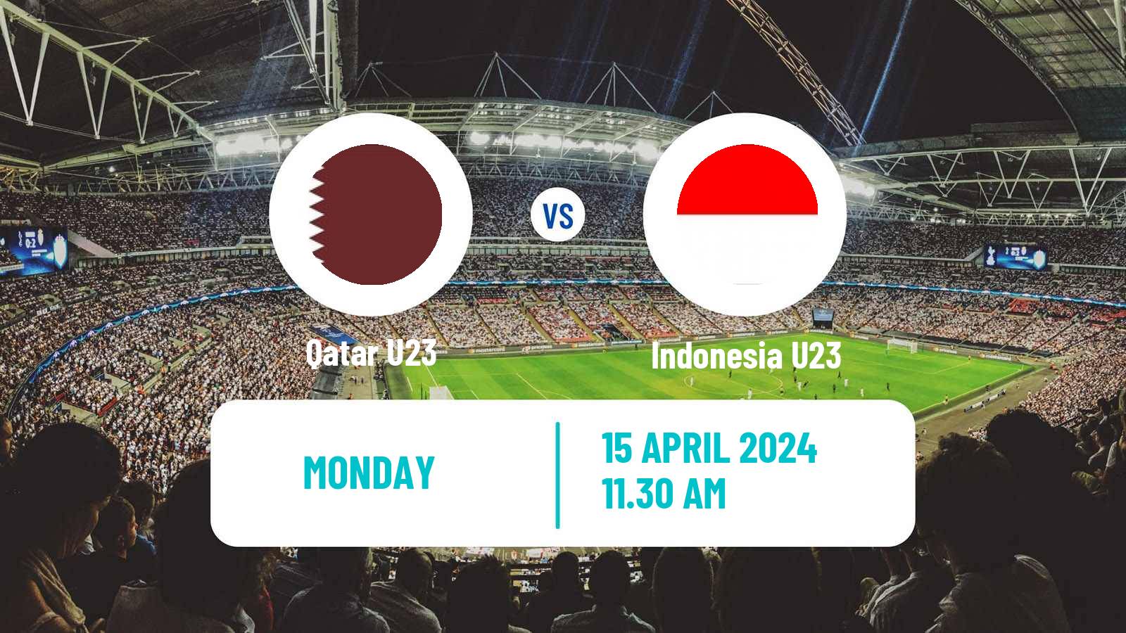 Soccer AFC Asian Cup U23 Qatar U23 - Indonesia U23