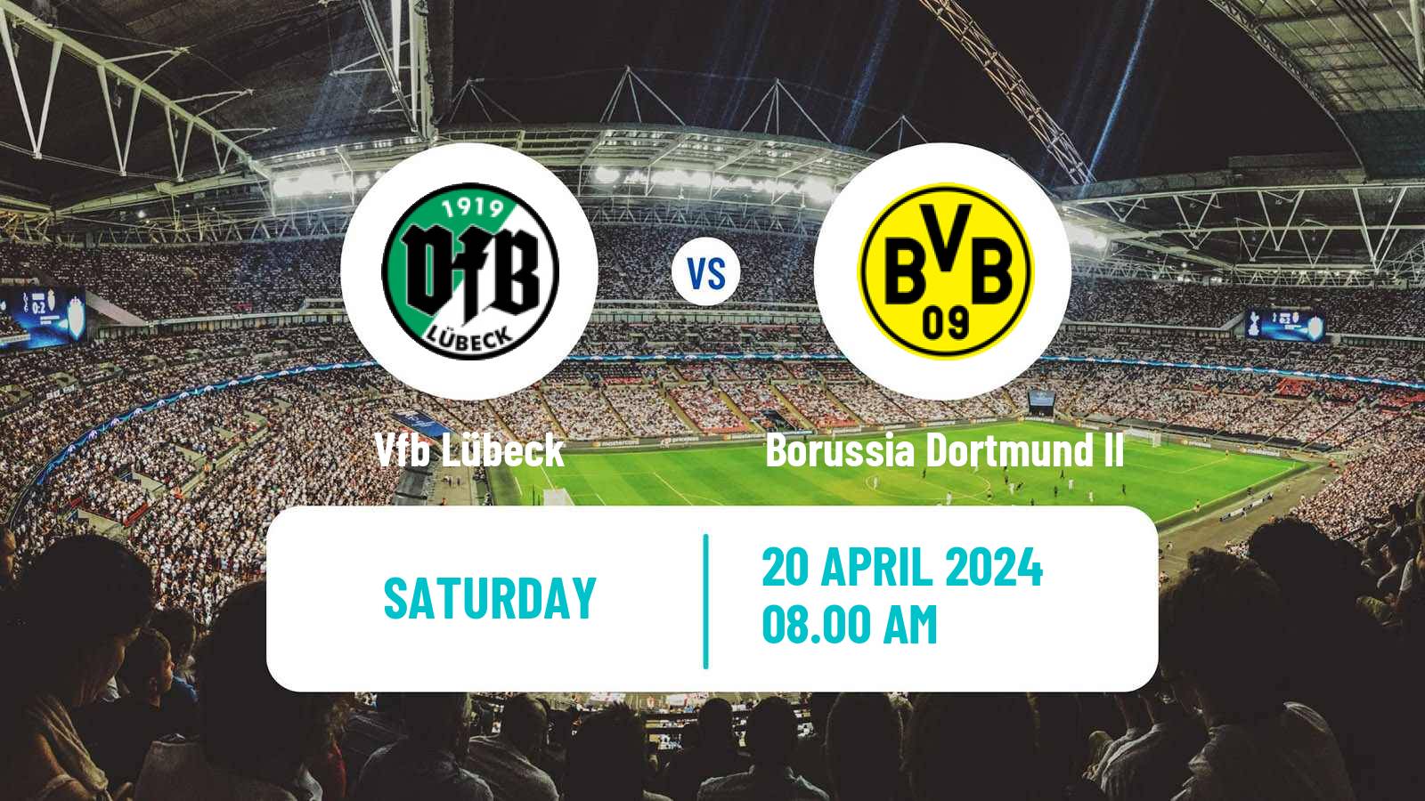 Soccer German 3 Bundesliga Lübeck - Borussia Dortmund II