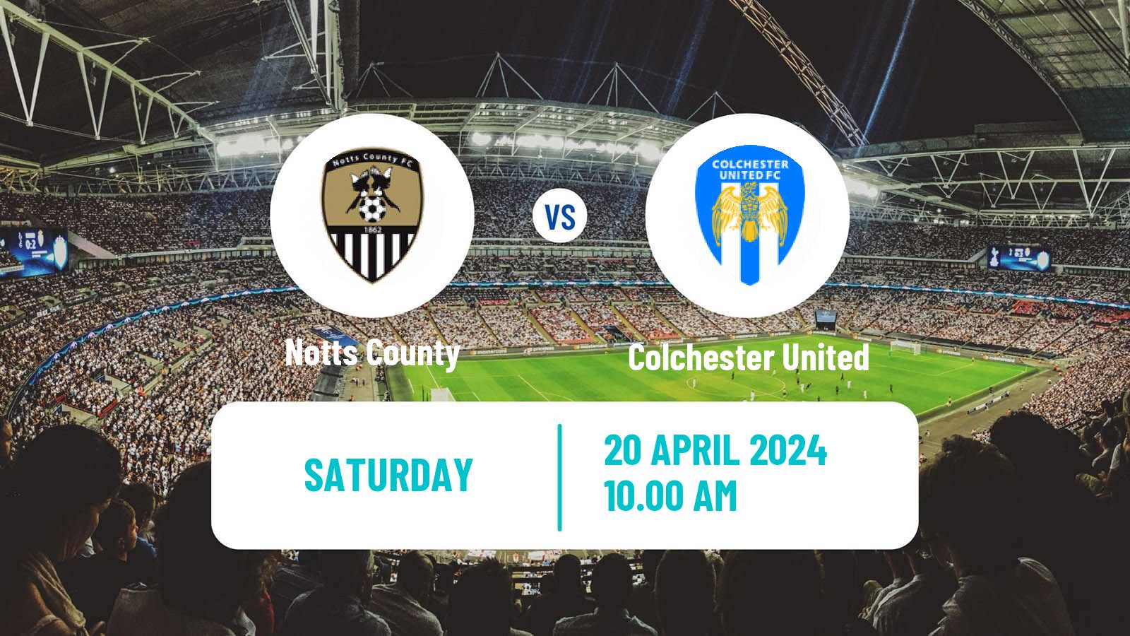 Soccer English League Two Notts County - Colchester United
