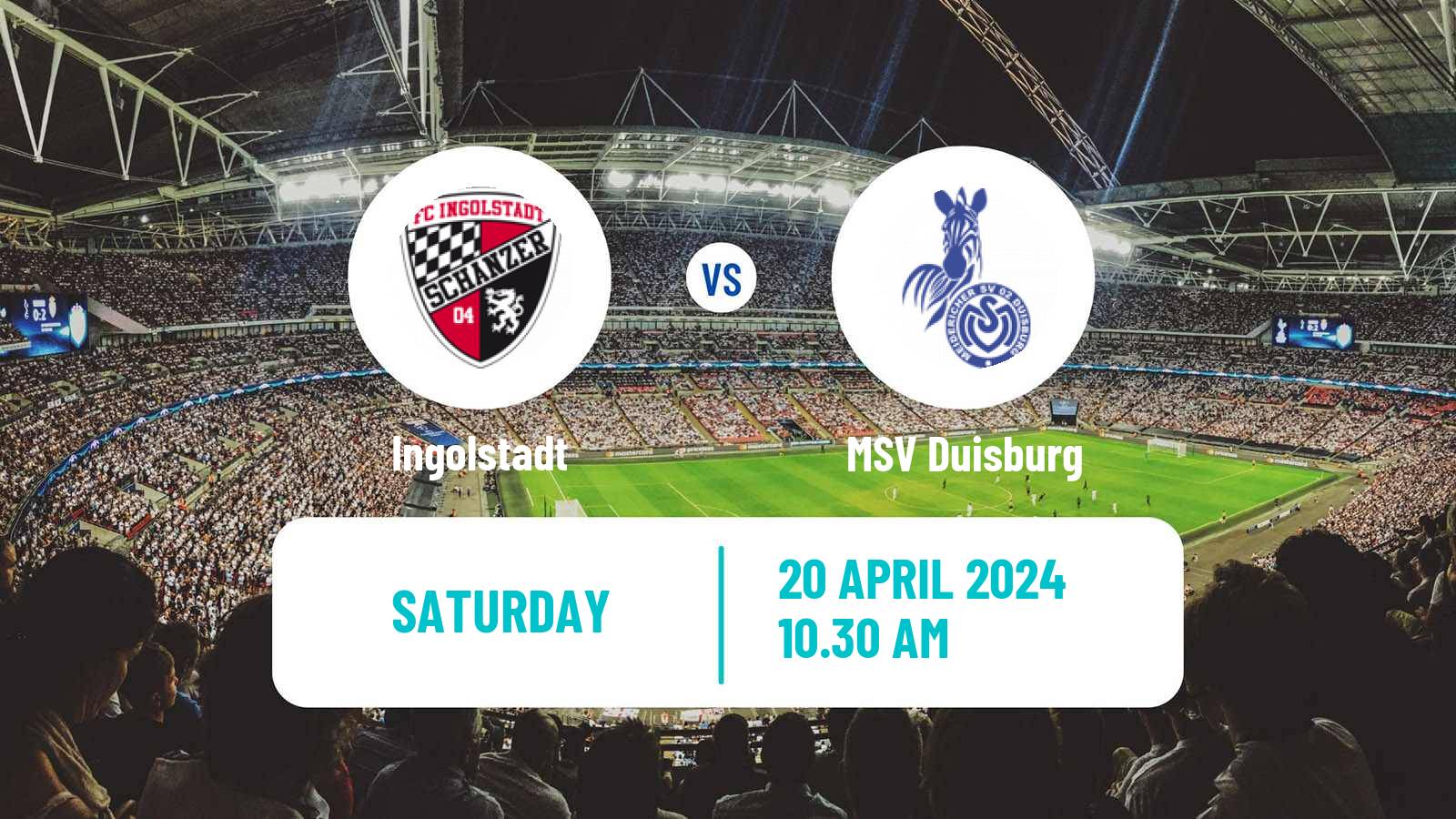 Soccer German 3 Bundesliga Ingolstadt - Duisburg