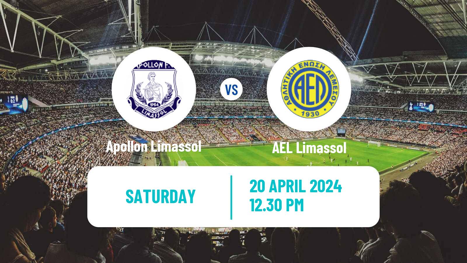 Soccer Cypriot First Division Apollon Limassol - AEL Limassol