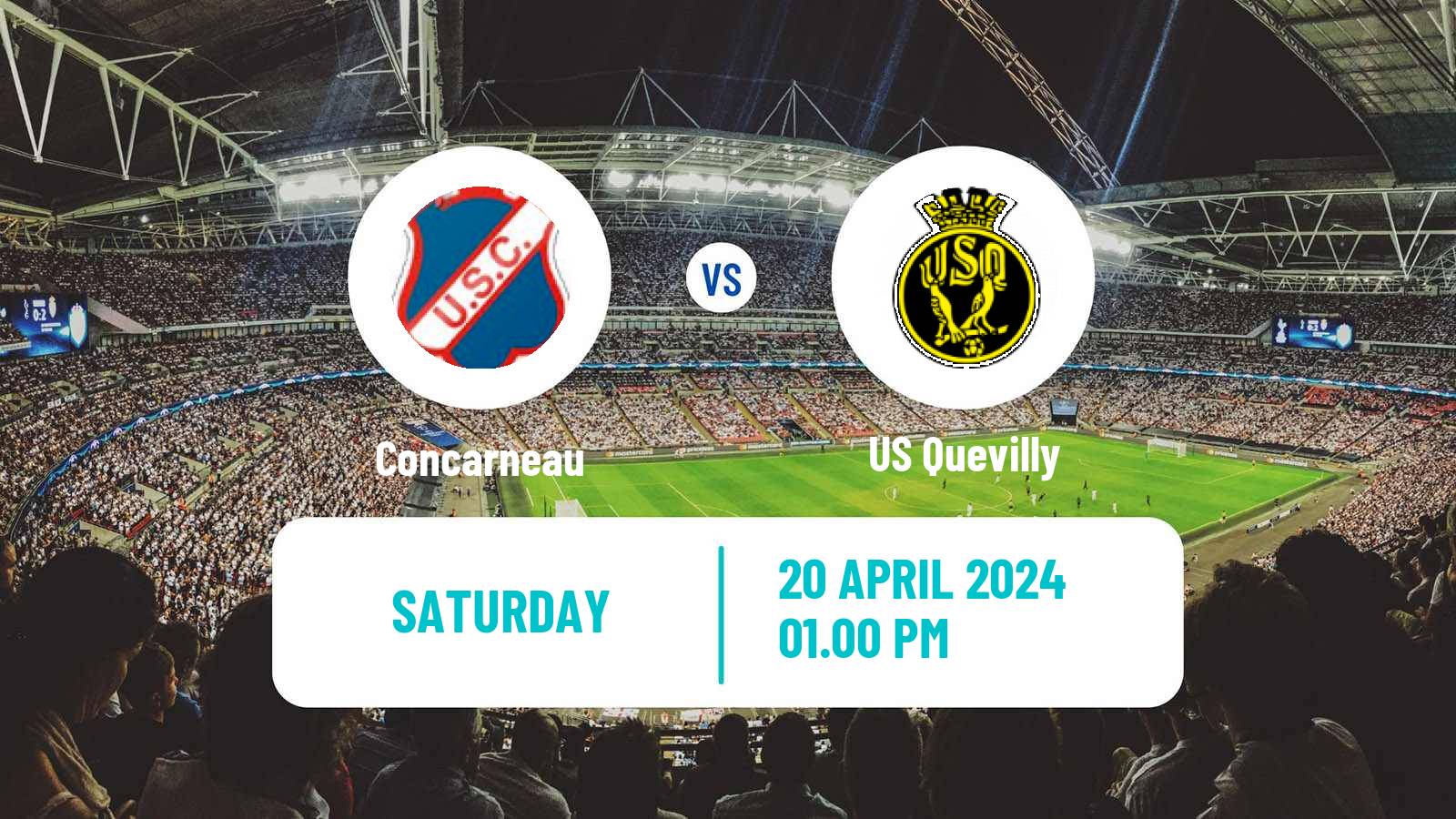 Soccer French Ligue 2 Concarneau - Quevilly