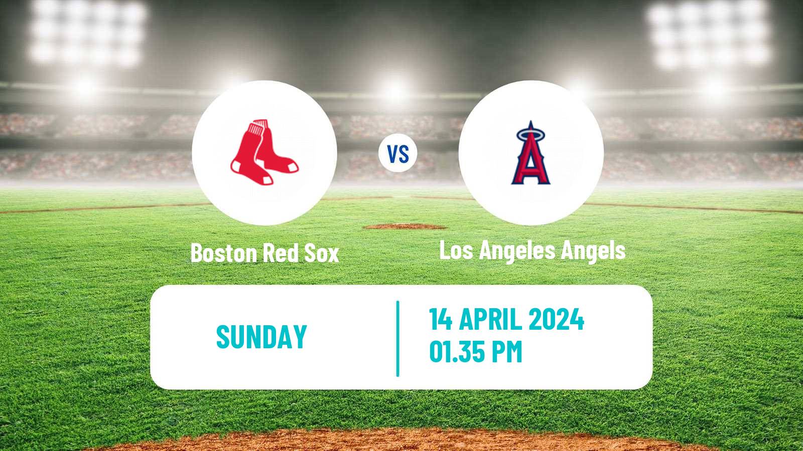 Baseball MLB Boston Red Sox - Los Angeles Angels