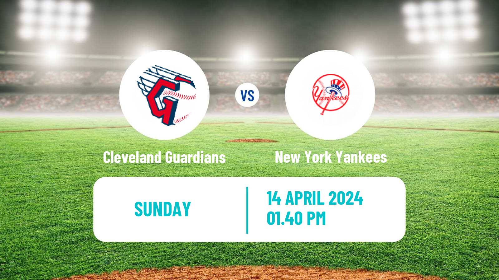 Baseball MLB Cleveland Guardians - New York Yankees