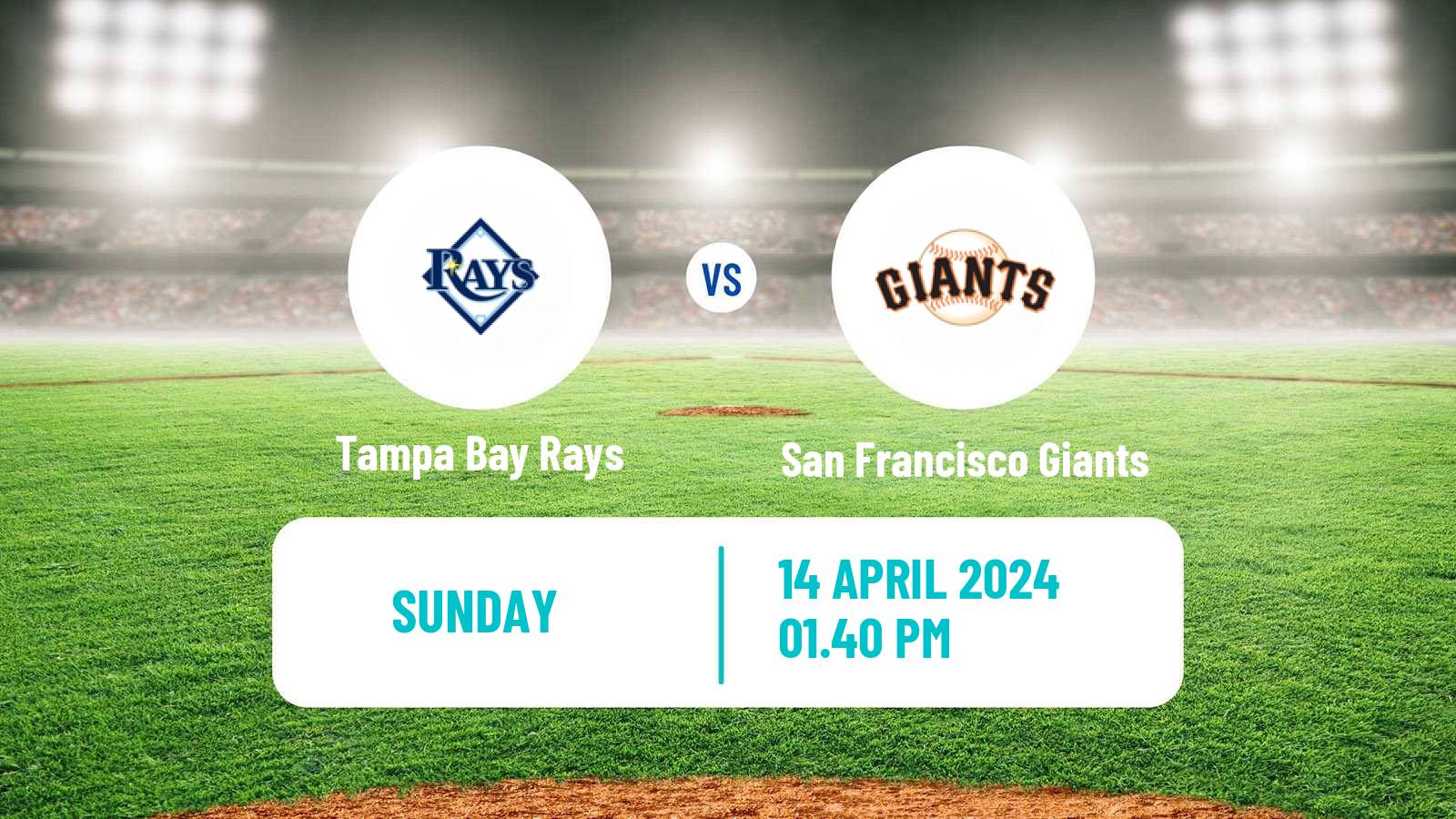 Baseball MLB Tampa Bay Rays - San Francisco Giants