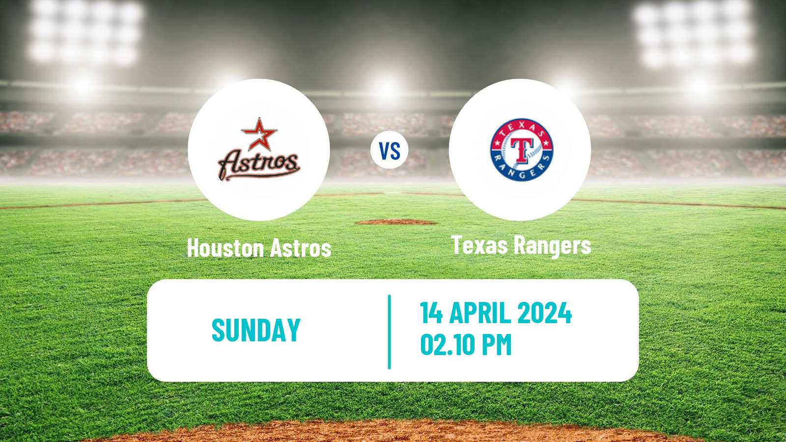 Baseball MLB Houston Astros - Texas Rangers