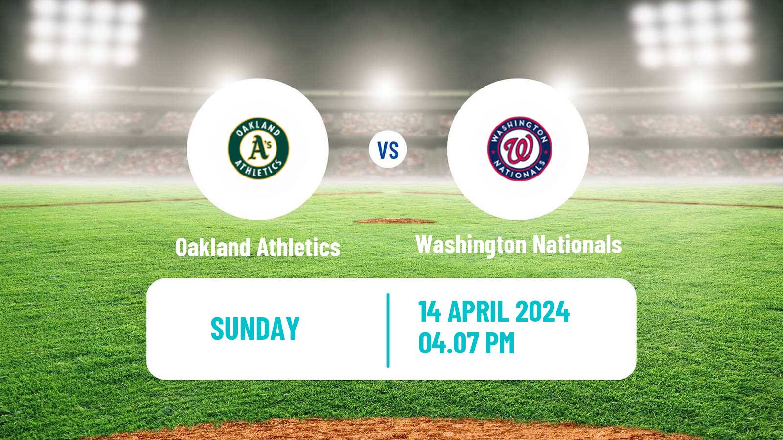 Baseball MLB Oakland Athletics - Washington Nationals