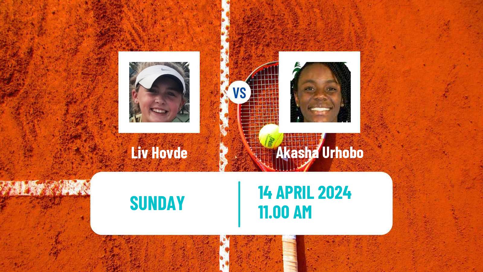 Tennis ITF W35 Boca Raton Fl Women Liv Hovde - Akasha Urhobo