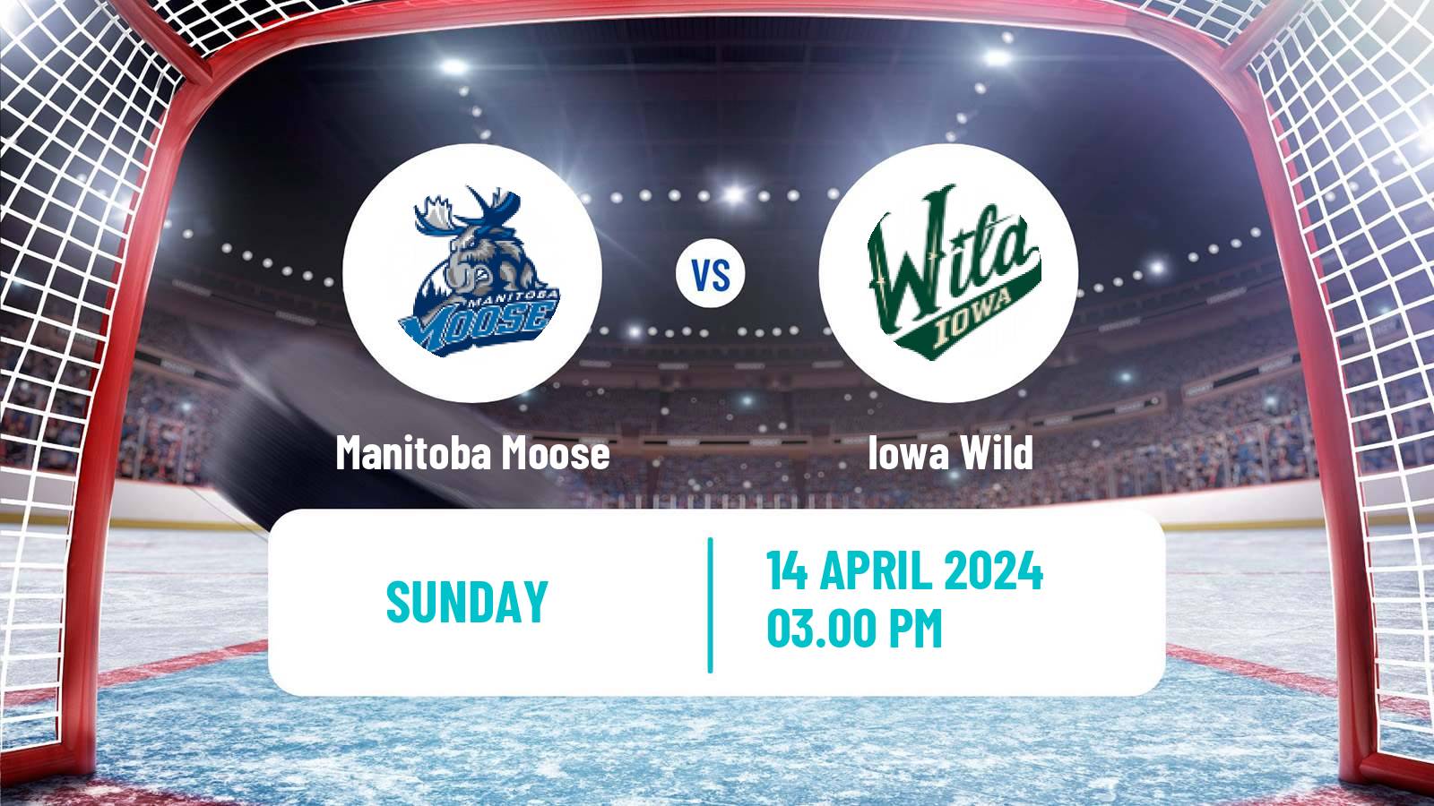 Hockey AHL Manitoba Moose - Iowa Wild