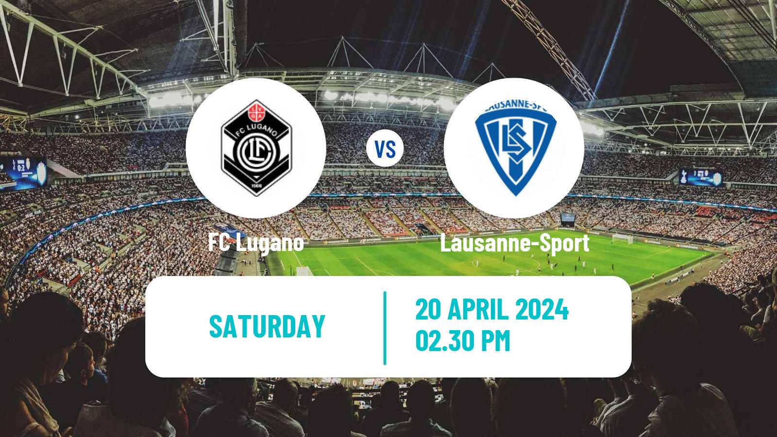 Soccer Swiss Super League Lugano - Lausanne-Sport