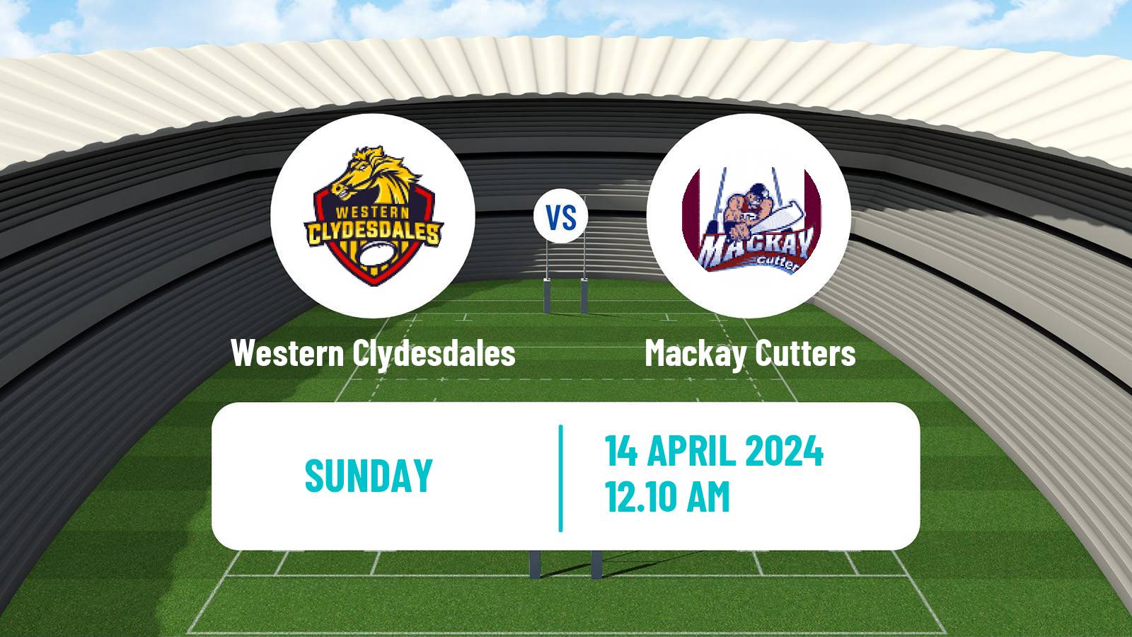 Rugby league Australian Queensland Cup Western Clydesdales - Mackay Cutters