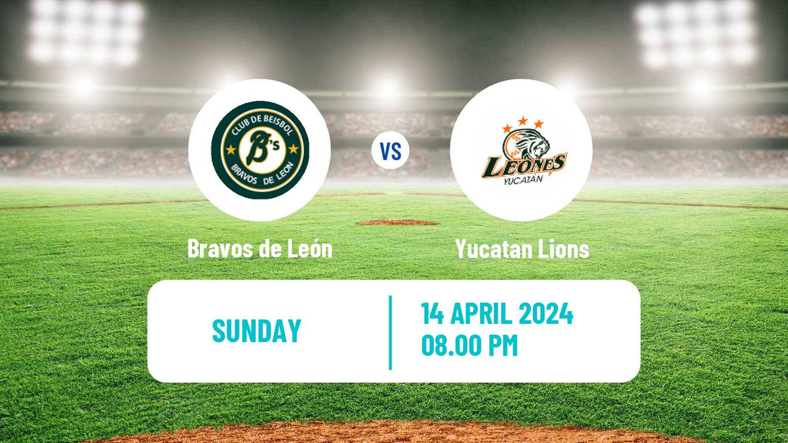 Baseball LMB Bravos de León - Yucatan Lions