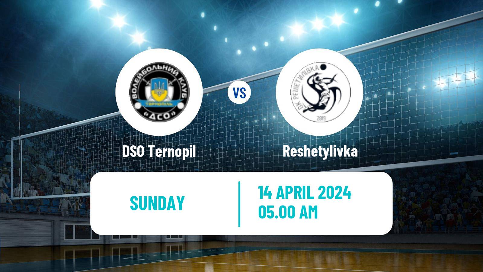 Volleyball Ukrainian Super League Volleyball DSO Ternopil - Reshetylivka