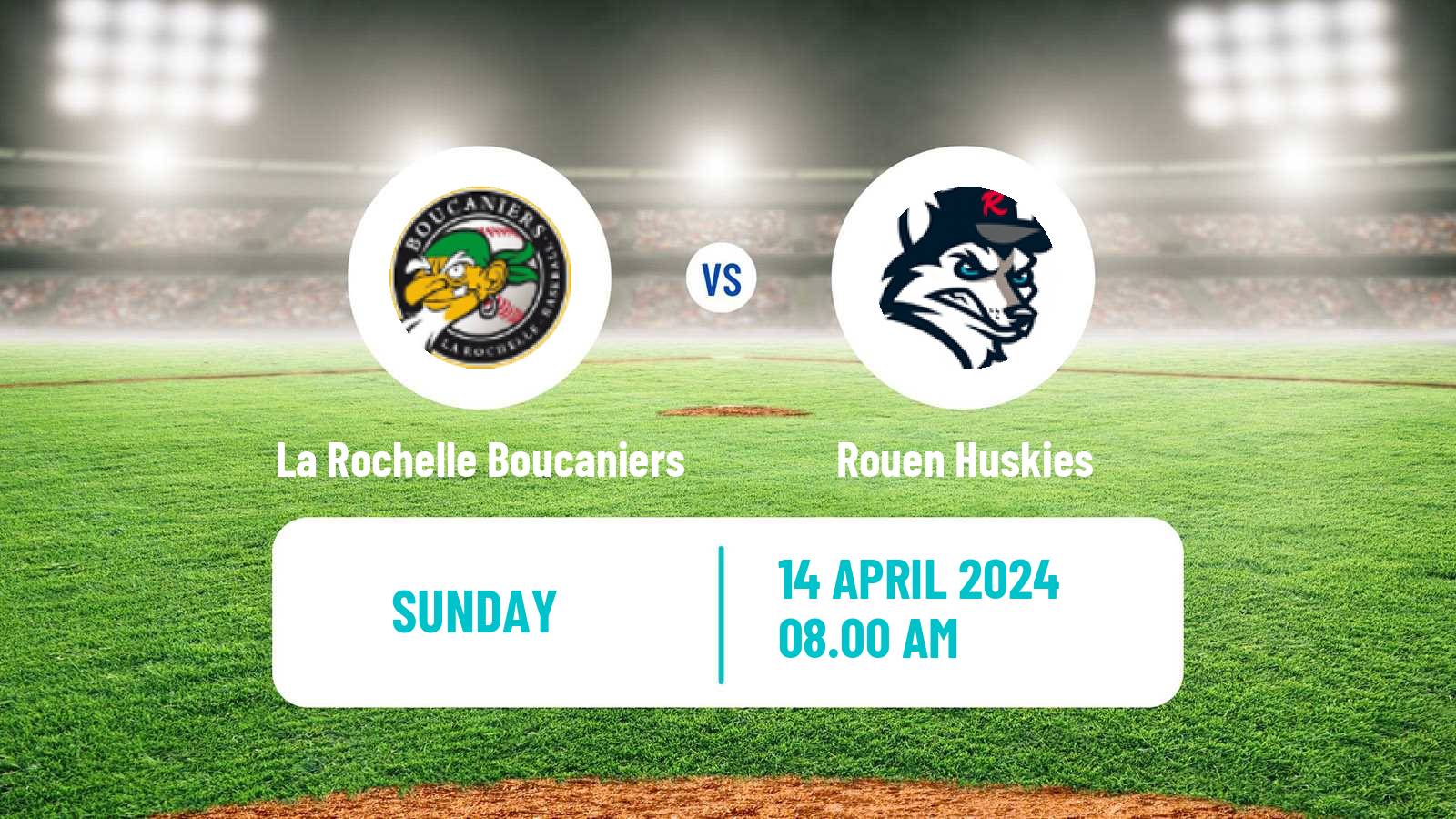 Baseball French Division 1 Baseball La Rochelle Boucaniers - Rouen Huskies