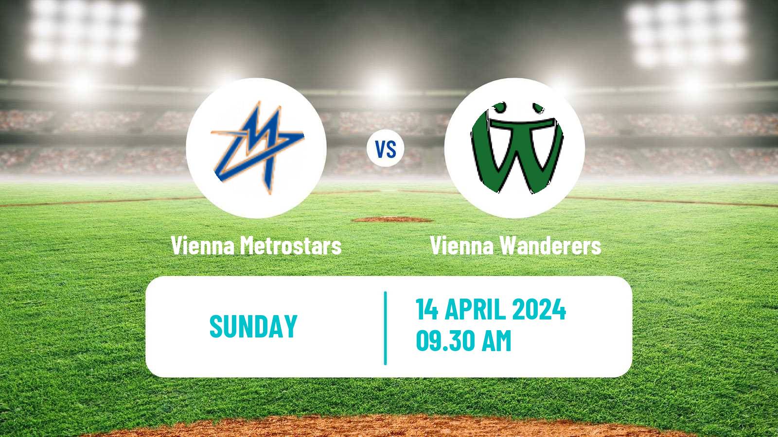 Baseball Austrian Bundesliga Baseball Vienna Metrostars - Vienna Wanderers