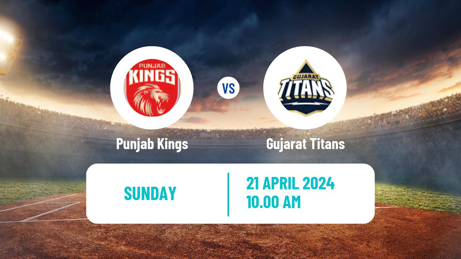 Cricket Indian Premier League Cricket Punjab Kings - Gujarat Titans