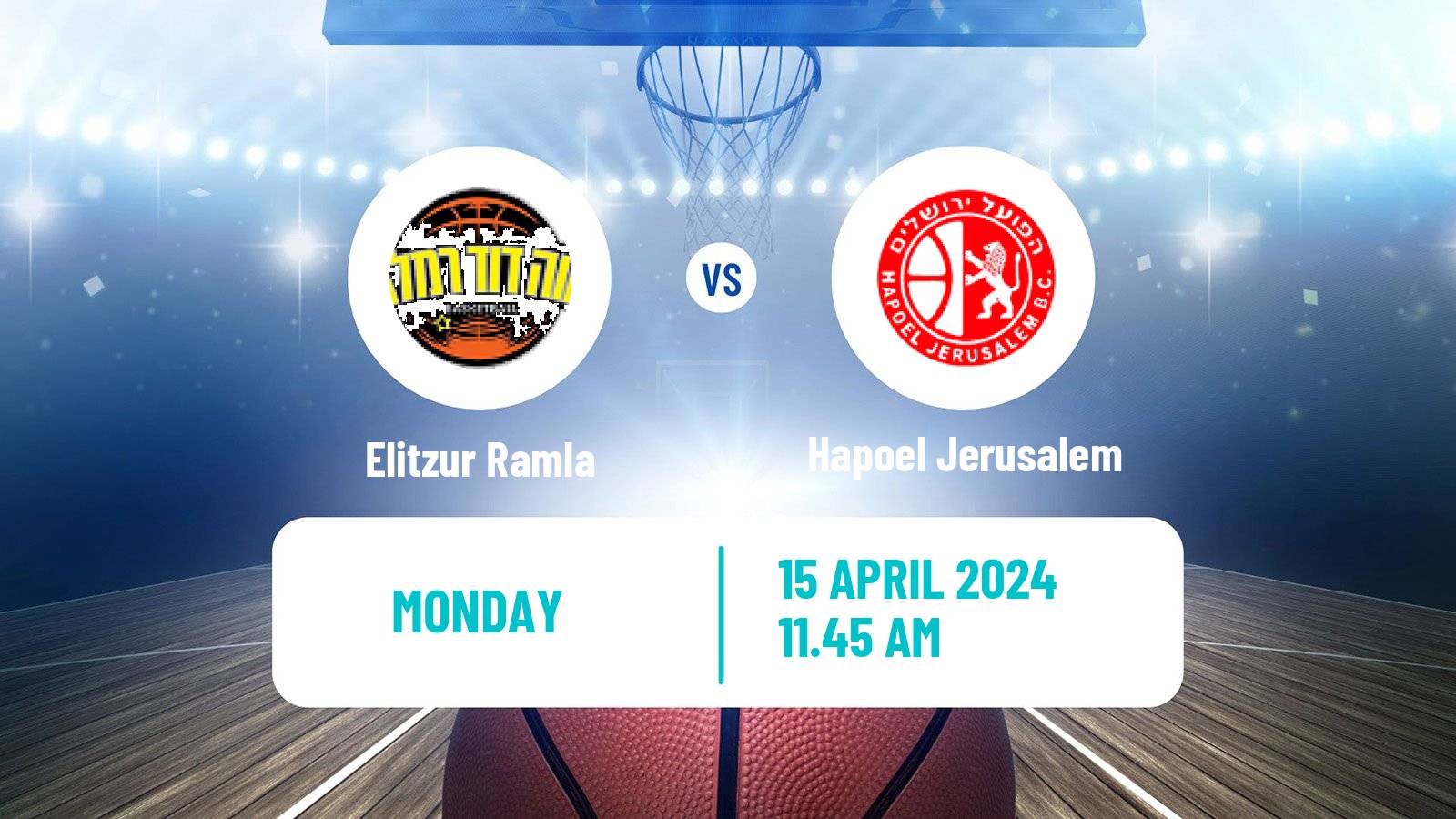 Basketball Israeli WBL Women Elitzur Ramla - Hapoel Jerusalem