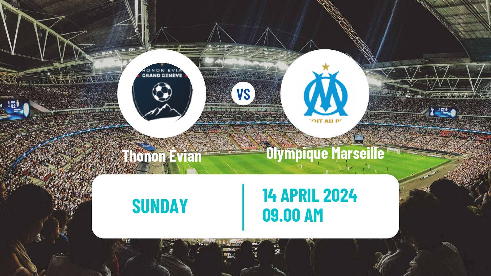 Soccer French Division 2 Women Thonon Évian - Olympique Marseille