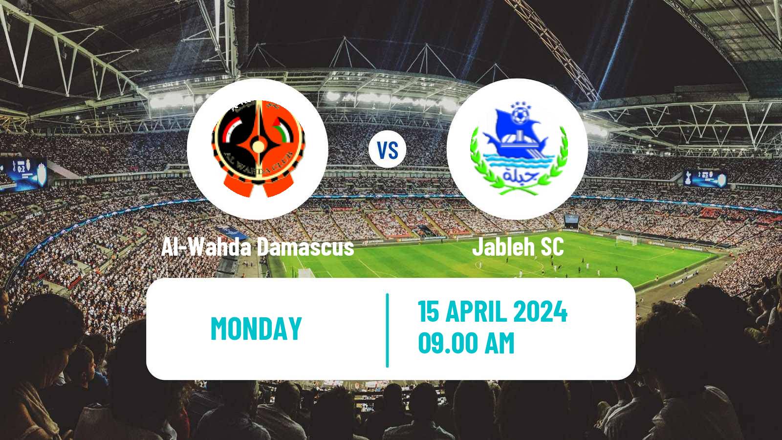 Soccer Syrian Premier League Al-Wahda Damascus - Jableh