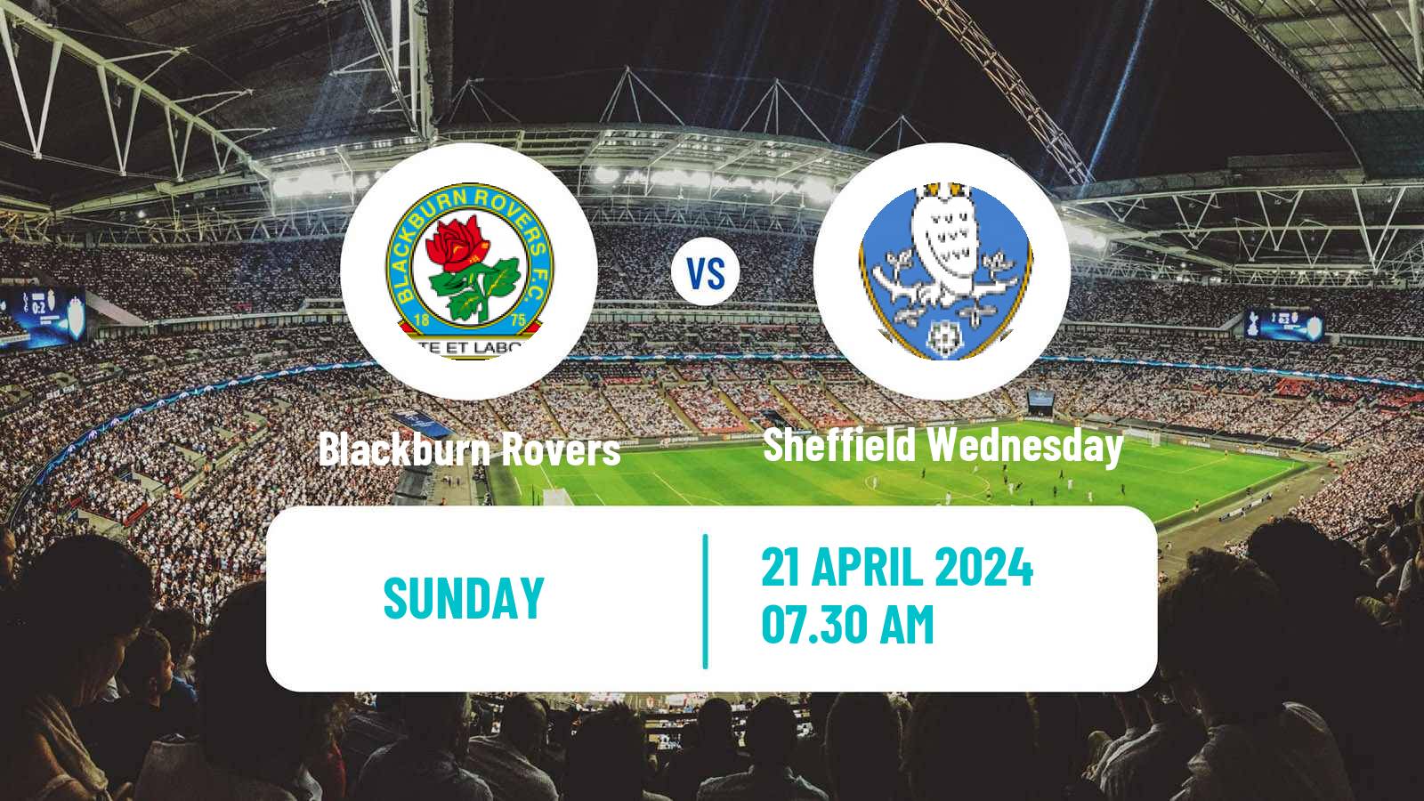 Soccer English League Championship Blackburn Rovers - Sheffield Wednesday