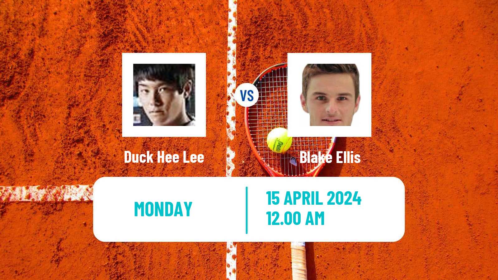 Tennis Gwangju Challenger Men Duck Hee Lee - Blake Ellis