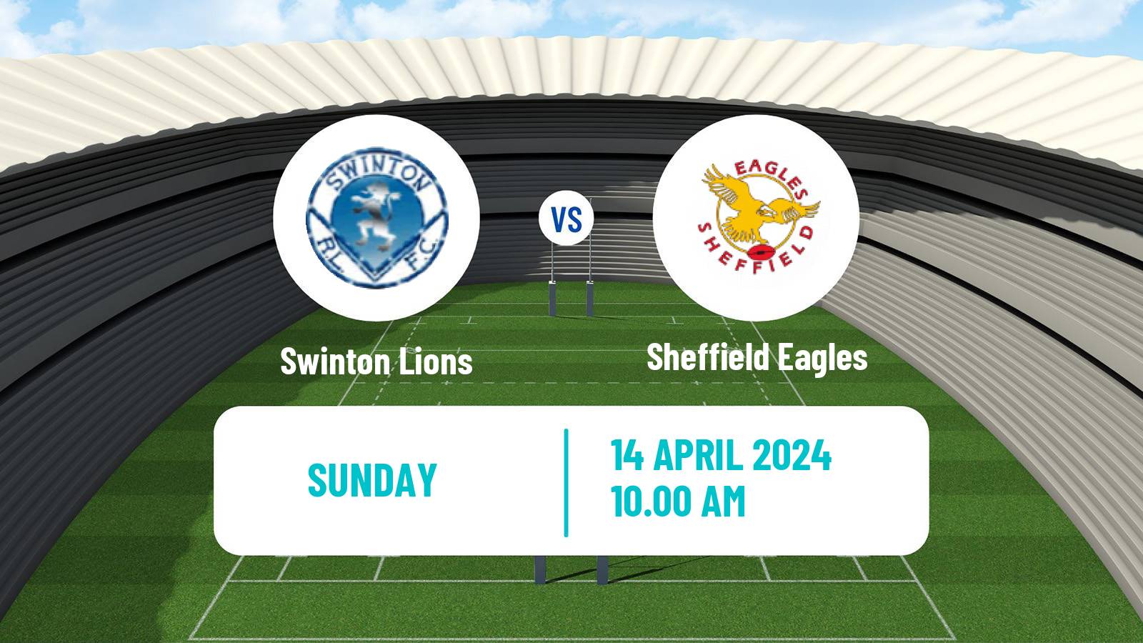 Rugby league English Championship Rugby League Swinton Lions - Sheffield Eagles