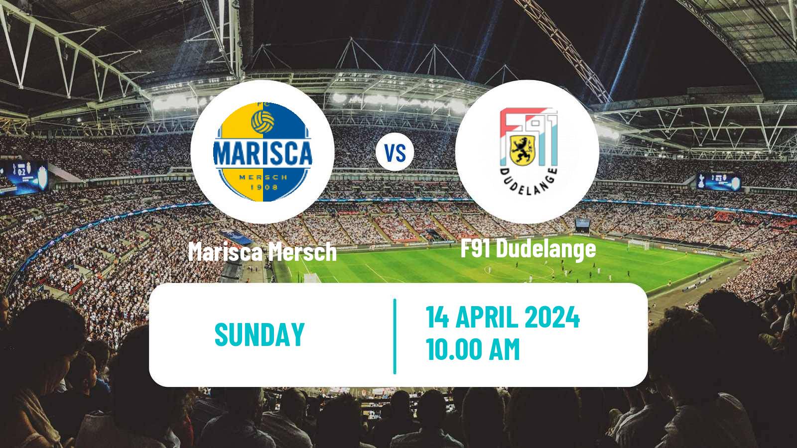 Soccer Luxembourg National Division Marisca Mersch - F91 Dudelange