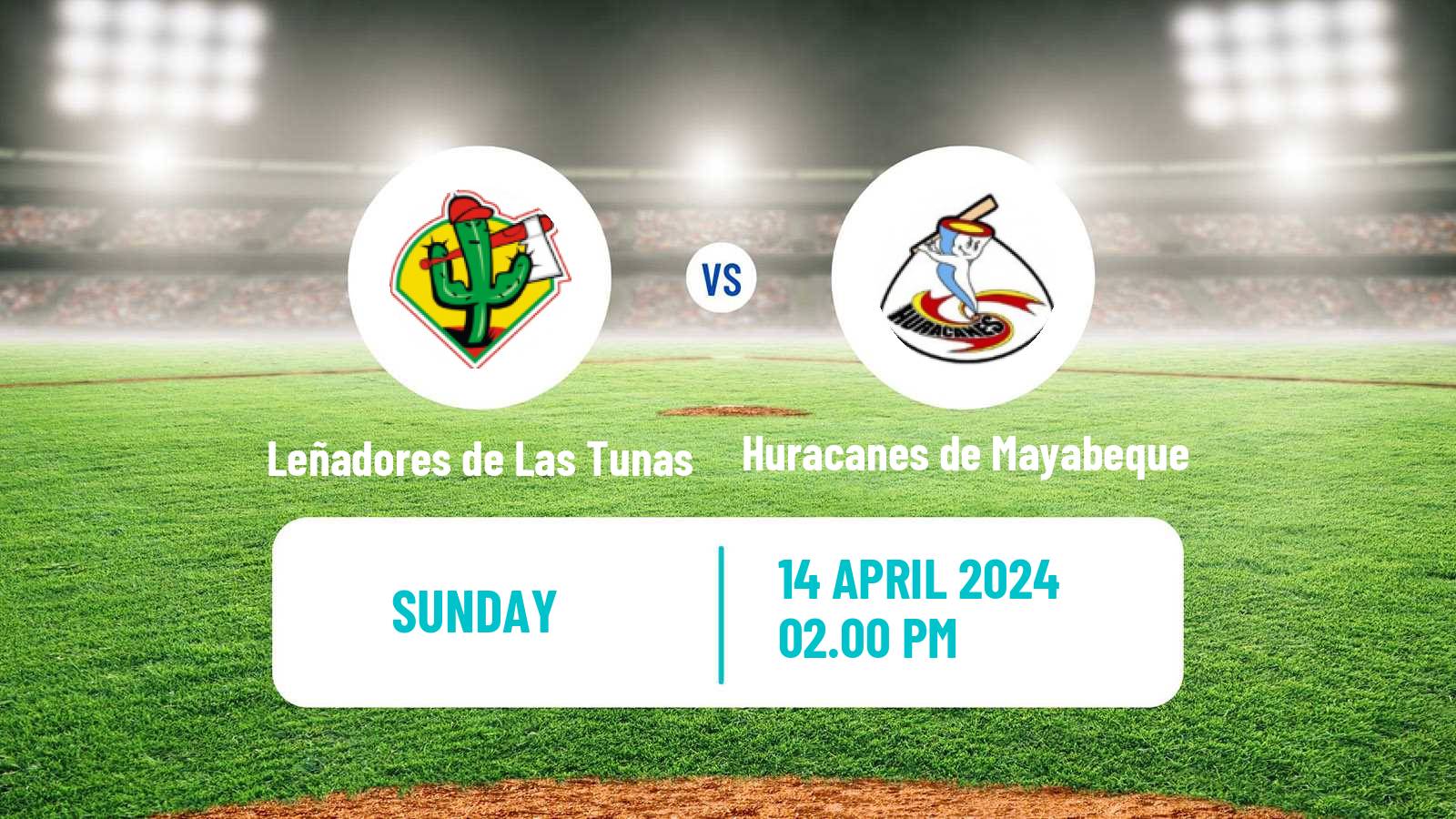 Baseball Cuba Serie Nacional Baseball Leñadores de Las Tunas - Huracanes de Mayabeque