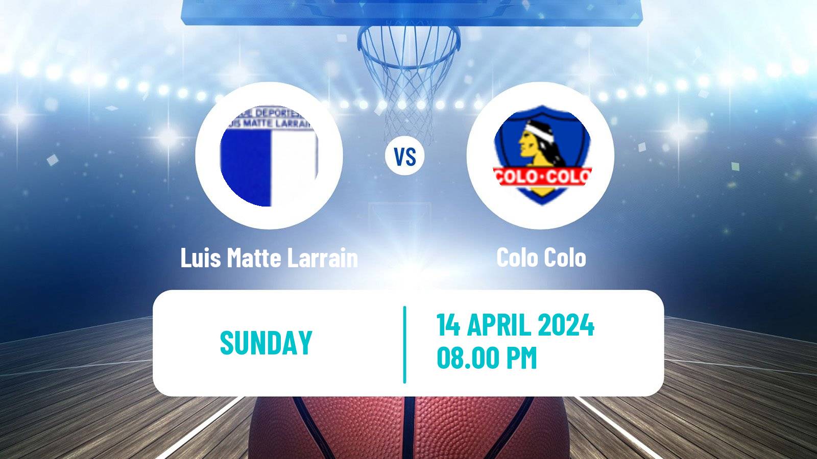 Basketball Chilean LNB 2 Luis Matte Larrain - Colo Colo