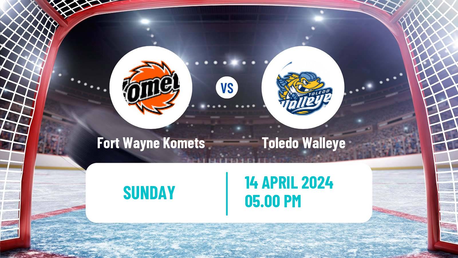 Hockey ECHL Fort Wayne Komets - Toledo Walleye