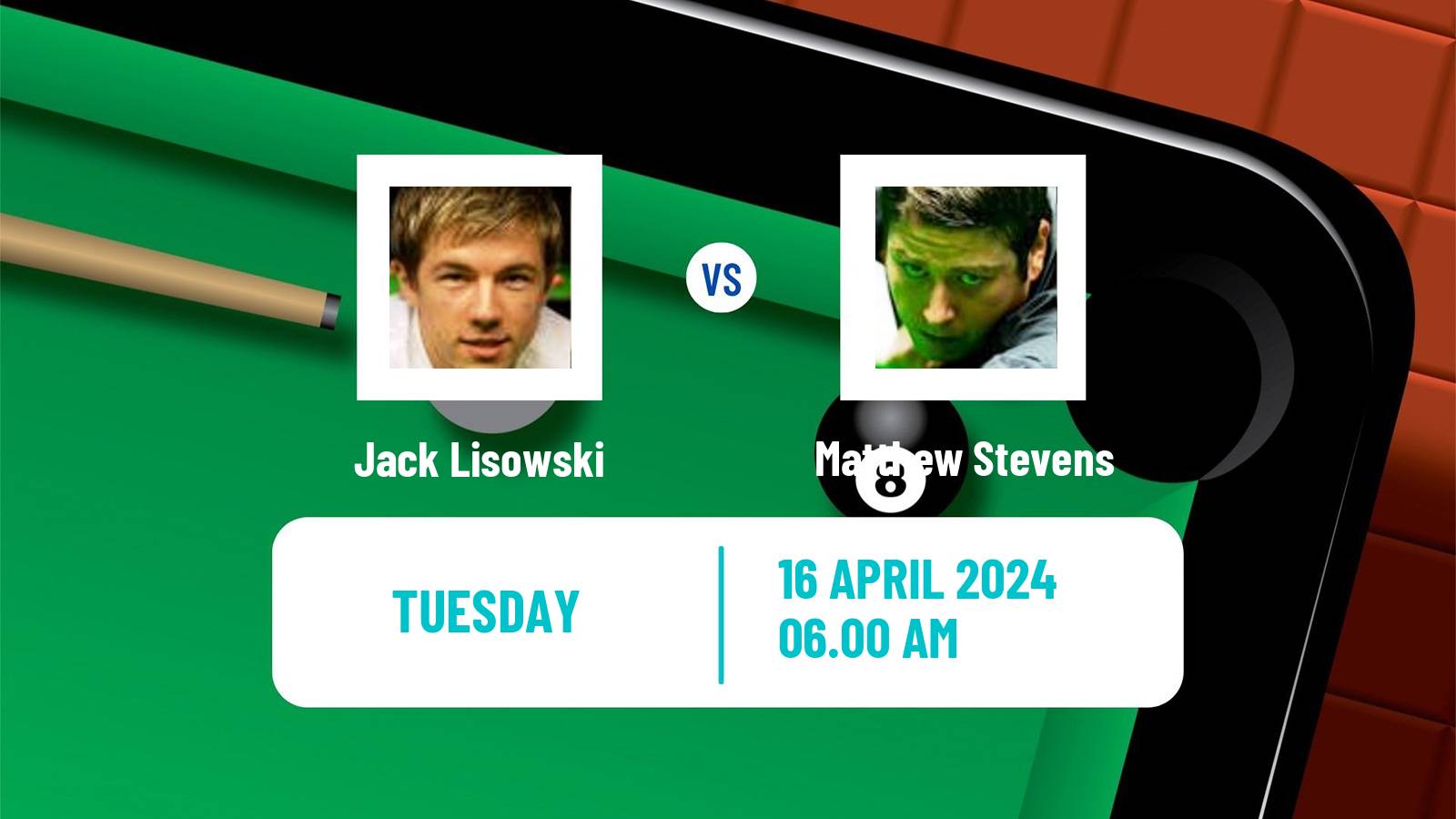 Snooker World Championship Jack Lisowski - Matthew Stevens