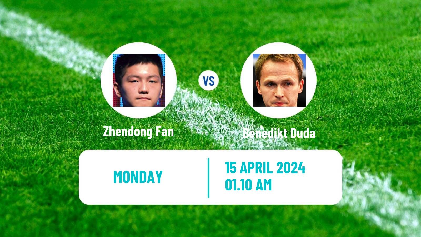 Table tennis World Cup Men Zhendong Fan - Benedikt Duda