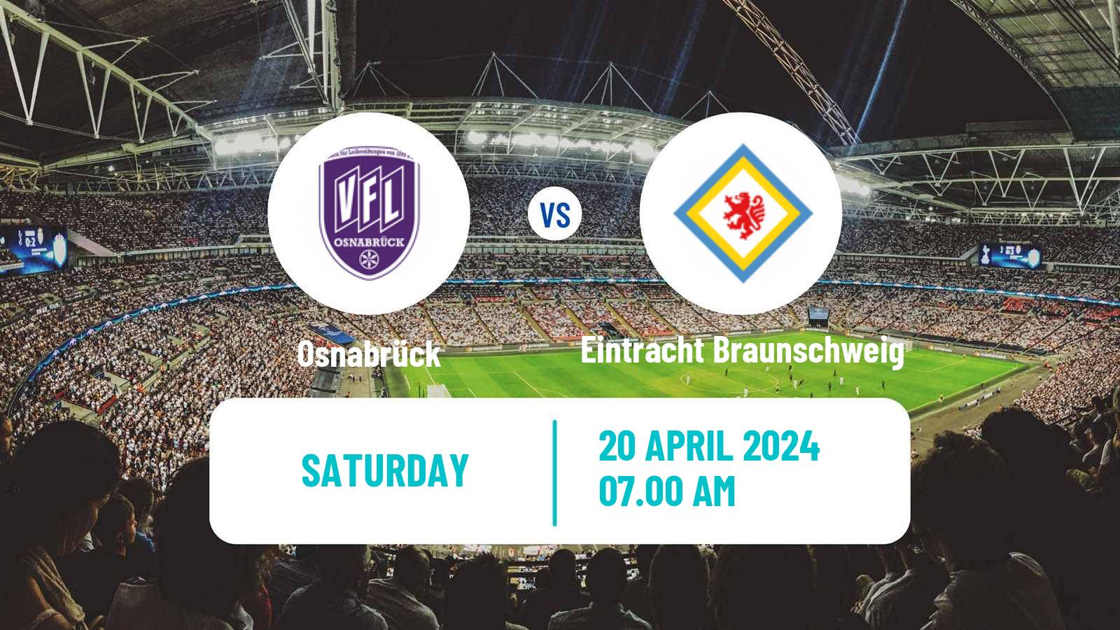 Soccer German 2 Bundesliga Osnabrück - Eintracht Braunschweig
