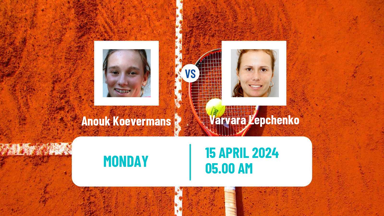 Tennis Oeiras Challenger Women Anouk Koevermans - Varvara Lepchenko