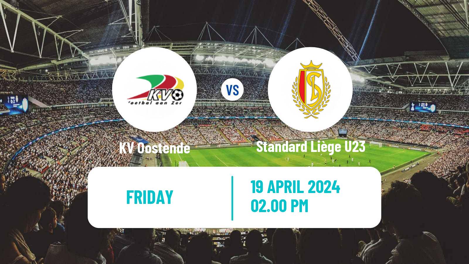 Soccer Belgian Сhallenger Pro League Oostende - Standard Liège U23