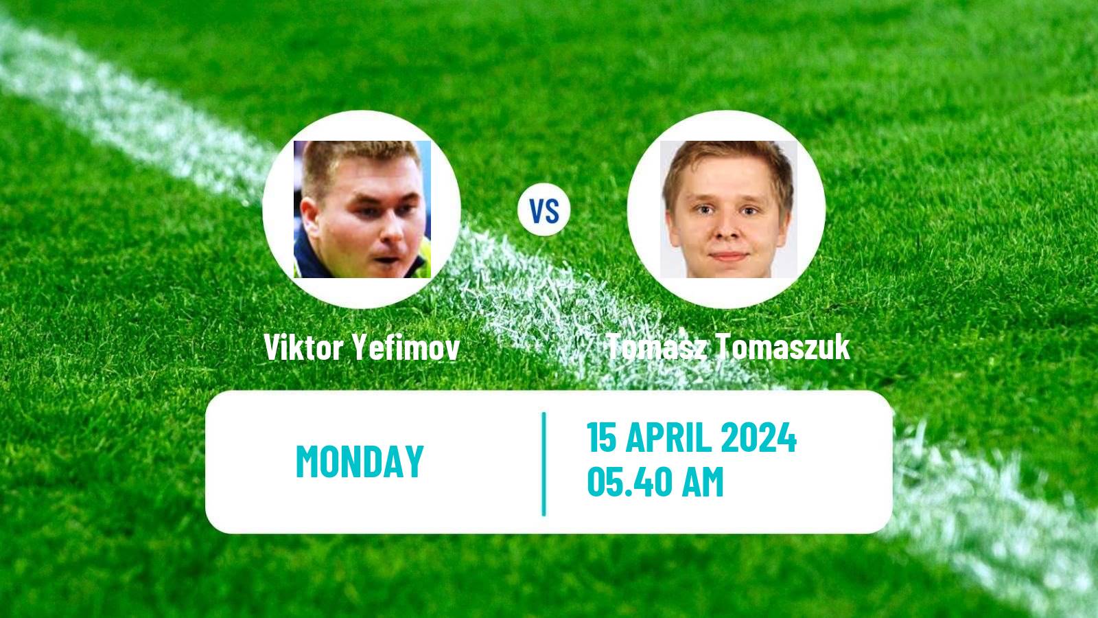 Table tennis Tt Star Series Men Viktor Yefimov - Tomasz Tomaszuk