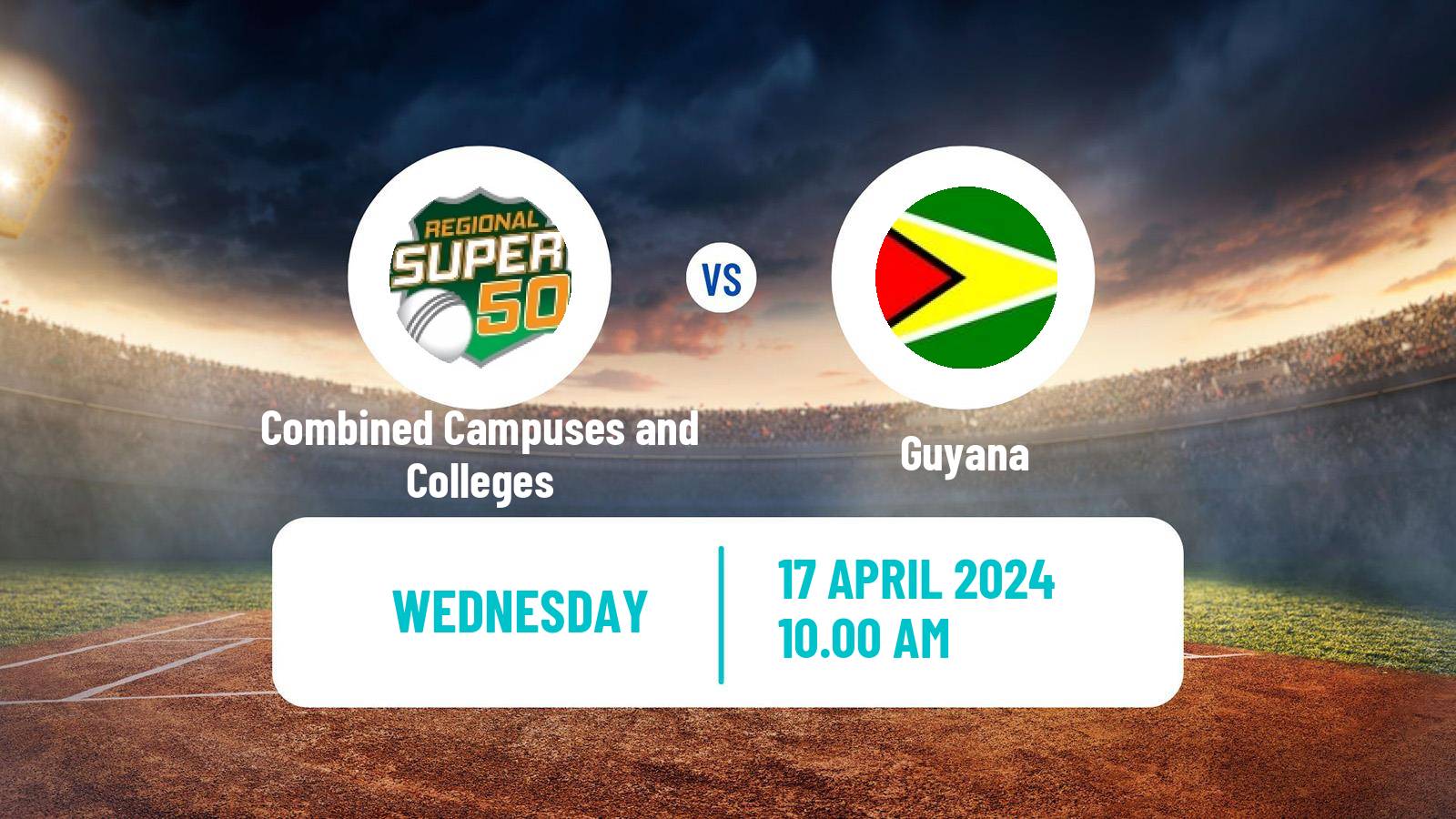 Cricket West Indies Championship Cricket Combined Campuses and Colleges - Guyana